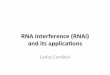 RNAinterference$(RNAi)$$ anditsapplicaonsbioinformatica.uab.cat/base/documents/Genomics/portfolio...In subsequent steps, the 3′ end is trimmed to the length of the mature piRNA,