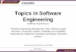 Topics in Software Engineering - Searchstaff.um.edu.mt/ecac1/files/csa3203-1.pdf · Topics in Software Engineering ... activity that involves the construction of sophisticated, cost-