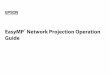 EasyMP Network Projection Operation Guide - University …rsl.ece.ubc.ca/MCLD132/PL85+_EasyMP_Network.pdf · Procedure Before Using the Multi-screen Display Function. . . . . . 