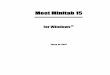 Meet Minitab 15 - temarium.com 15 for... · Meet Minitab 1-1 1 Introducción Objetivos En este capítulo, usted: Aprenderá a usar Meet Minitab, página 1-1 Iniciará Minitab, página
