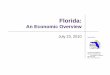 Florida - EDR - Office of Economic & Demographic …edr.state.fl.us/Content/presentations/economic/Fl...El tSitti Third consecutive monthly decline in the state’s unemployment rate