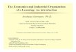 The Economics and Industrial Organization of e-Learning ...home.cerge-ei.cz/ortmann/Papers/16CERGE_E-learningSeminar120720… · The Economics and Industrial Organization of e-Learning: