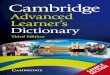 So what’s new? - Bokus.com · dictionary.cambridge.org Cambridge Advanced Learner’s Dictionary So what’s new? NEW! ’Extra help’ section includes maps and the innovative