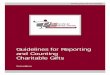 Guidelines for Reporting and Counting Charitable Gifts for Reporting and Counting ... The Guidelines for Reporting and Counting Charitable Gifts recommend ... operating—were folded