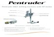 Pentruder MD1 drilling machine with HF-motor · Pentruder MD1 drilling machine with HF-motor High performance - Reliability - Easy handling • The Pentruder MD1 drill system is a