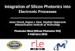 Integration of Silicon Photonics into Electronic Processes · Integration of Silicon Photonics into Electronic Processes Jason Orcutt, ... n+ contact intrinsic P+ ... p+ Si n Si n+