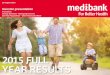 Investor presentation - medibank.com.au€¦ · Investor presentation Presenters ... no responsibility for any loss arising in any way from ... results of operations and business