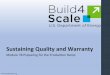 Sustaining Quality and Warranty - Build4Scale · Mi9ga9on acvi9es should not aﬀect subsequent risk assessment ... techniques for failure ... Alpha Testing is in-house testing of