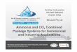 Ammonia and CO2 Combined Package Systems for … · -it makes 10 -15% of the charge in the direct ammonia system •Plant ... for Commercial and Industrial Applications ... Ammonia