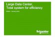 Large Data Centers- total system for efficiency · power, cooling, rack systems, security, ... Data centers are in the spotlight due to high energy usage that ... Large Data Centers-