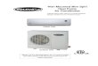 Wall Mounted Mini Split Heat Pump Air Conditioner€¦ · Wall Mounted Mini Split Heat Pump Air Conditioner ... Install Indoor Unit ... Drainage hose (7) Connection pipe