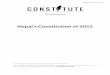 Nepal's Constitution of 2015 complete constitution has been generated from excerpts of texts from the repository of the ... Nepal's Constitution of 2015. ... Federal Executive 