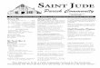 SAINTAINT JUDEUDE Parish Community - St. Jude, … · Holy Day of Obligation 7:00 ... ST. JUDE NOVENA AND BENEDICTION is every Thursday at 7:00 PM; Adoration is ... Bowl from Church