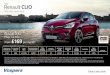 New Renault CLIO KADJAR - Vospers€¦ · Book a test drive The official fuel consumption figures in mpg (l/100km) for the cars shown are: urban 41.5 (6.8)–80.7 (3.5); extra-urban