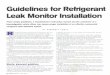 Guidelines for Refrigerant Leak Monitor Installationappliedmc.com/content/images/GuidelinesRefrig.pdfGuidelines for Refrigerant Leak Monitor Installation ... costly loss of refrig-