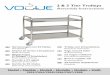 2 & 3 Tier Trolleys - media.nisbets.com manual f993 to f998.pdf · 1 UK Telephone Helpline: 0845 146 2887 (United Kingdom) Safety Tips Whilst all care has been taken to remove sharp