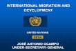INTERNATIONAL MIGRATION AND DEVELOPMENT · INTERNATIONAL MIGRATION AND DEVELOPMENT ... but there is a freer flow of goods and capital than of persons ... International Convention