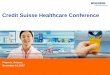 Credit Suisse Healthcare Conference - IIS Windows Serverlibrary.corporate-ir.net/.../107291/items/269990/MCKCreditSuisse.pdf · – Ansos One-Staff OG ... Credit Suisse Healthcare