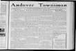 ndover Townsman - Memorial Hall Library · miral. The traditional squabble be- ... Greater Lawrence commander of Army work, ... visiting Mr. and Mrs. Neil Cussen,