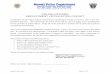 POLICE OFFICER EMPLOYMENT APPLICATION - Monett POLICE... · Completion of the Police Officer Employment Application Packet is the first step in the em- ... POST Training Academy or