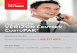 User guide for VERIZON CENTREX PAK · User guide for VERIZON CENTREX CUSTOPAK® Telephone Number Verizon Telephone Number 1.800.837.4966 Switch Type: GTD-5 5ESS DMS 100 EWSD …
