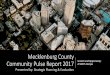Mecklenburg County 2011 2012 2013 2014 2015 2016 2017 2018 2019 2020 Mecklenburg Population (Units in Thousands) People: Mecklenburg population continues to grow Projections show approximately