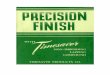 Precision Finish with - Micro Surface Corporation Finish Booklet.pdf · Precision Finish with Timesaver Non-Imbedding Lapping Compound By William F. Epmeier Vice-President Timesaver