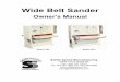 Wide Belt Owner's Manual 2012 - Safety Speed€¦ · Wide Belt Sander Owner’s Manual Model 3760 Model 4375 Safety Speed Manufacturing