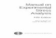 Manual on ExperimentalStress Analysis - Portal IFSC on Experimental Stress Analysis Fifth Edition James F. Doyle and James W. Phillips, eds. Society for Experimental Mechanics