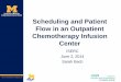 Scheduling and Patient Flow in an Outpatient … in an Outpatient Chemotherapy Infusion Center ISERC June 2, 2014 Sarah Bach . 2 Collaborators •Amy Cohn, ... PowerPoint Presentation