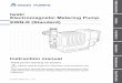 Safety instructions Iwaki Electromagnetic Metering Pump … IOM T683-2… ·  · 2017-09-29Calibration mode ... • Select a level location where is free from vibration and liquid