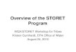 Overview of the STORET Program - US EPA of the STORET Program ... •Submit the WQX Web excel template file to your regional project officer ... –Surf Your Watershed