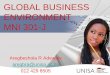 GLOBAL BUSINESS ENVIRONMENT MNI 301-Jgimmenotes.co.za/wp-content/uploads/2016/12/MNI3701-Discussion... · GLOBAL BUSINESS ENVIRONMENT MNI 301-J ... Potential competitors Buyer power