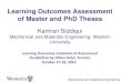 Learning Outcomes Assessment of Master and PhD …oucqa.ca/.../03/Learning-Outcomes-Assessment-of-Master-and-Ph… · Learning Outcomes Assessment of Master and PhD Theses. ... Thesis