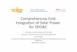 Comprehensive Grid Integration of Solar Power for SDG&E · Comprehensive Grid Integration of Solar Power ... ‐Initialized by combination of observation ... Transformers 298 312