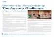 Women in Advertising: The Agency Challengebrandedcontent.adage.com/pdf/IPG.pdfWomen in Advertising: The Agency Challenge By Julie Liesse SURVEY FINDS: 68% of bosses in the advertising