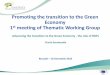 Promoting the transition to the Green Economy 1st meeting ... · Promoting the transition to the Green Economy 1st meeting of Thematic Working Group ... gas production plants