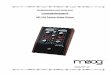 MF-103 Twelve Stage Phaser - Moog Music Inc · Welcome to the world of moogerfooger® Analog Effects Modules! Your Model MF-103 Twelve-Stage Phaser is a rugged, professional-quality