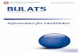 Information for Candidates - Ecole La Mache · BULATS information for candidates 1 Contents What is BULATS? ... Gapped sentences – You are given individual sentences each with one