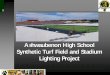 Ashwaubenon High School Synthetic Turf Field and … · Ashwaubenon High School Synthetic Turf Field and Stadium ... — Concrete “rim” between field and track ... Light Poles