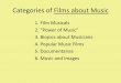 2. “Power of Music” - Carleton University · Categories of Films about Music 1. Film Musicals 2. “Power of Music ... •Moulin Rouge (2001) ... •Music helping people overcome