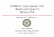 ECEN720: High-Speed Links Circuits and Systems …spalermo/ecen689/lecture15_ee720_optical_io.pdfTexas A&M University ECEN720: High-Speed Links Circuits and Systems Spring 2014 Lecture