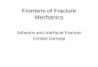 Frontiers of Fracture Mechanics - Institute for Advanced Study 10 - Frontiers of Fracture... · the frontiers of fracture mechanics •These include: –Problems involving adhesion