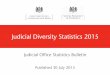 Judicial Diversity Statistics 2015 - Courts and Tribunals ... · Judicial Diversity Statistics 2015 3 Introduction Introduction This bulletin provides an overview of the diversity