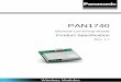 PAN1740 - Panasonic Industry Europe ARM CORTEX M0 CPU • Autonomous BTLE stand-alone operation • Conversion Bluetooth v4.1 (LE) embedded GATT profile 