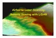 Airborne Laser Scanning: Remote Sensing with LiDAR · earth” is critical for any lidar mapping application. LIDAR Surfacing. Discrete return lidar data requires several complex