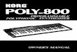 Korg Poly 800 Owners Manual - Synthfool! Korg Poly 800 Owners Manual Subject Korg Poly 800 Owners Manual Created Date 10/27/2004 8:08:13 PM