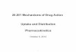 20.201 Mechanisms of Drug Action Uptake and … Mechanisms of Drug Action Uptake and Distribution Pharmacokinetics October 9, 2013