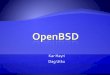 Kar Hayri Dag Utku - cosy.sbg.ac.atheld/teaching/wiss_arbeiten/slides_06-07/Open… · OpenBSD is a full-featured UNIX-like operating ... Private Network), DNS (Domain Name Server),