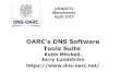 OARC's DNS Software Tools Suite - indico.uknof.org.uk · OARC's DNS Software Tools Suite Keith Mitchell, ... FreeBSD and OpenBSD ... a custom developed DNS server